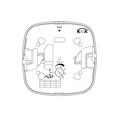 STEINEL Ультразвуковой датчик присутствия DualTech US KNX V3.1 STEINEL Ультразвуковой датчик присутствия DualTech US KNX V3.1