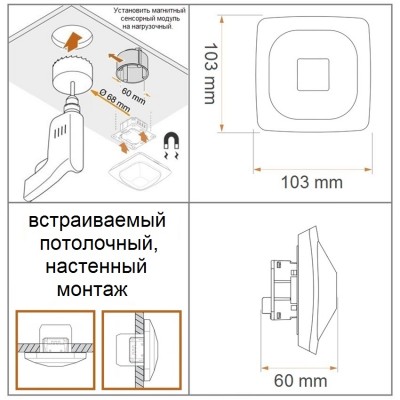STEINEL Высокочастотный датчик присутствия HF 360 KNX V3.5 UP STEINEL Высокочастотный датчик присутствия HF 360 KNX V3.5 UP